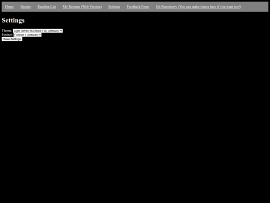 settings screenshot