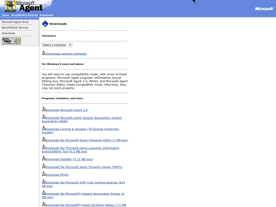 msagents/downloads screenshot
