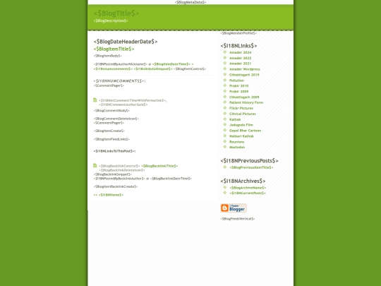 Blogger/theme-classic screenshot