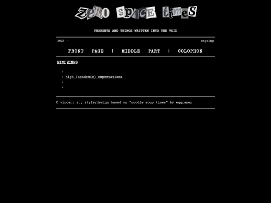art/zines screenshot