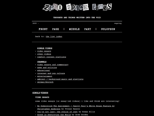 lists/youtube screenshot