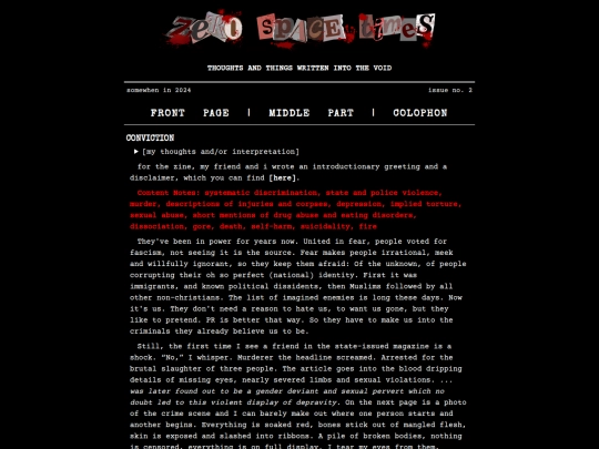 writings/conviction screenshot