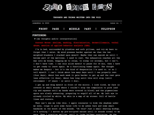 writings/functioning screenshot