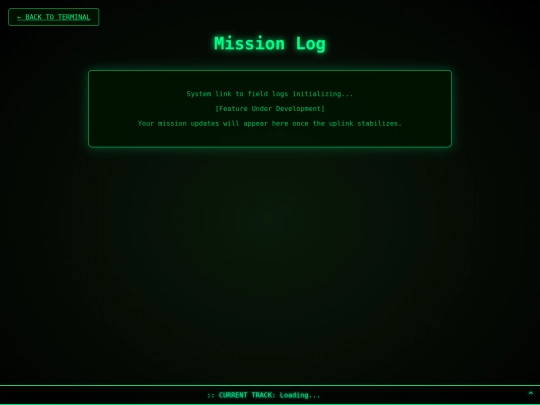 missionlog screenshot