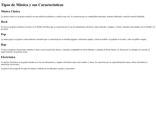 musica screenshot