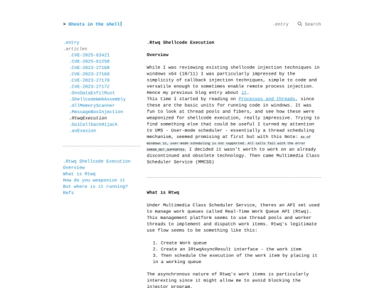 RtwqExecution screenshot