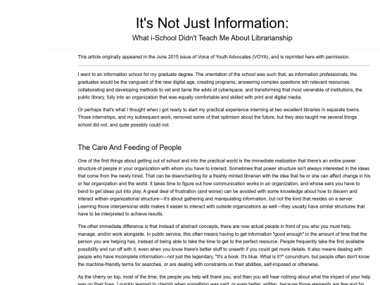 articles/VOYA/ItsNotJustInformation screenshot