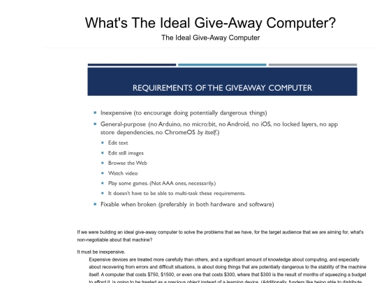presentations/SeaGL2023/Give-Away Computer/03 - The Ideal Give-Away Computer screenshot