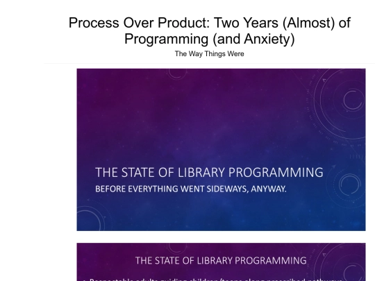 presentations/WLA2022/ProcessOverProduct/02 - The Way Things Were screenshot