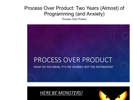 presentations/WLA2022/ProcessOverProduct/04 - Process Over Product screenshot