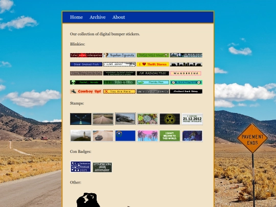 posts/Bumper-Stickers screenshot