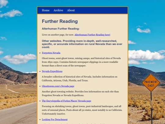 posts/Further Reading screenshot