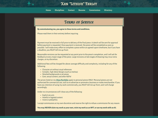 comms-tos screenshot