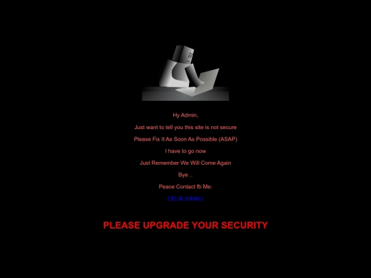 html/defacepage screenshot