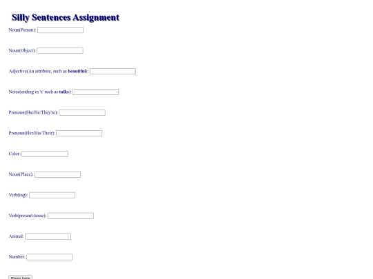 silly-sentences screenshot