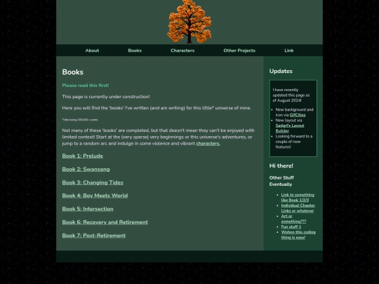 Home/Books screenshot