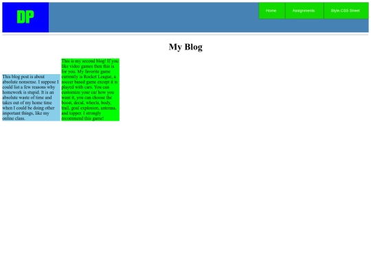 blog screenshot