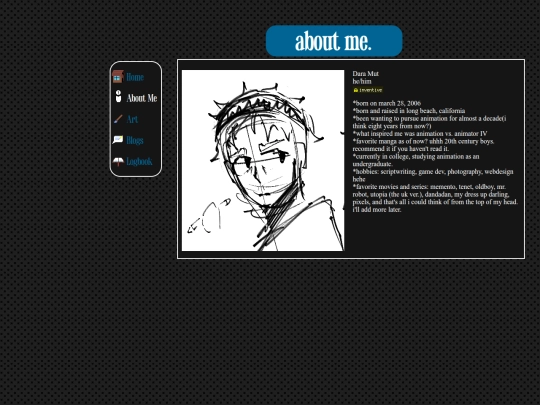 about-me screenshot