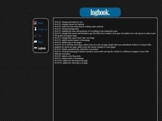 logbook screenshot