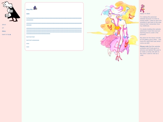 diary screenshot