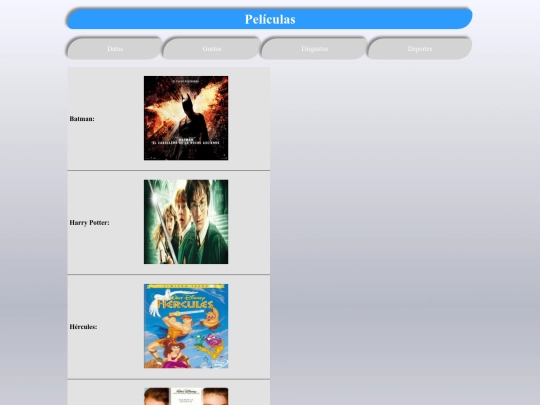 Actividades/Actividad02/Peliculas screenshot