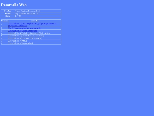 index screenshot