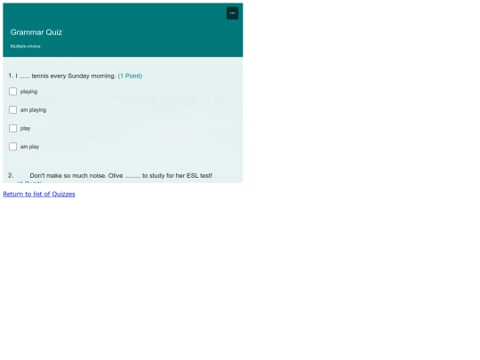 GrammarQuiz screenshot