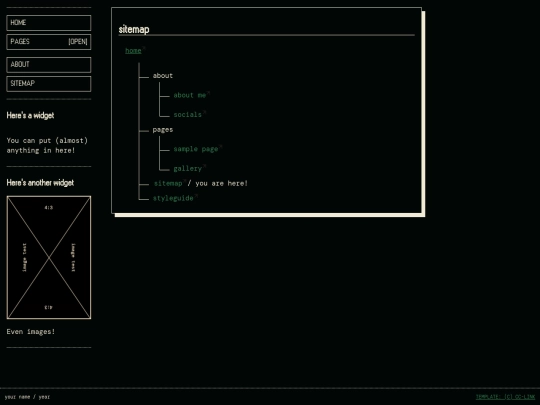 sitemap screenshot