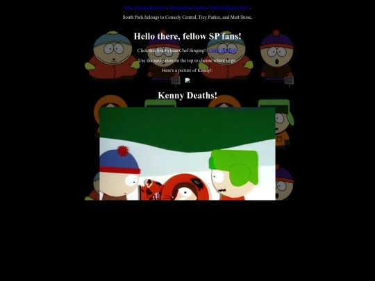 south_park_fanpage/main_page screenshot