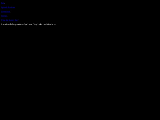 south_park_fanpage/nav_frame screenshot