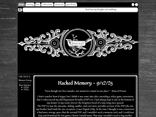 journal screenshot