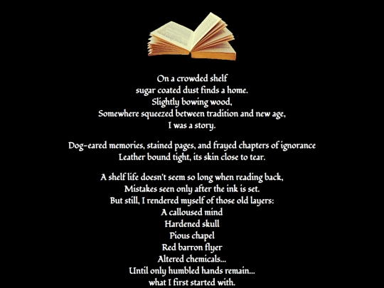 poetry/shelflife screenshot