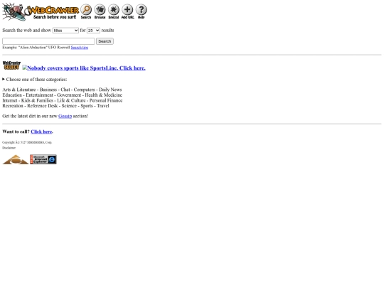 webcrawler screenshot