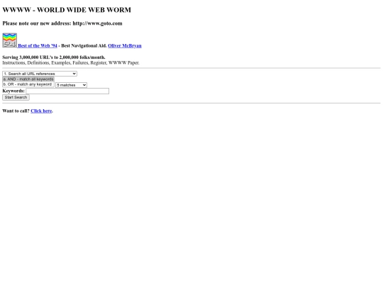 worldwidewebworm screenshot