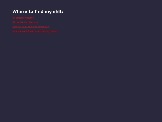 Links screenshot