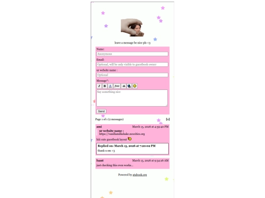 guestbook/guest screenshot