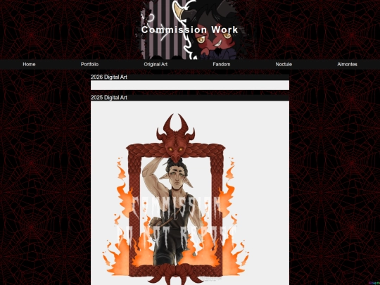commissions-portfolio screenshot