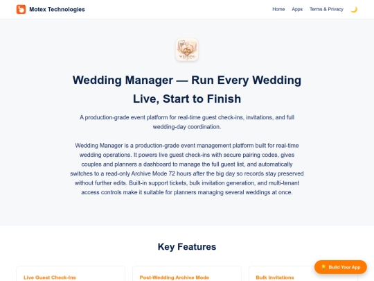 weddingmanager screenshot