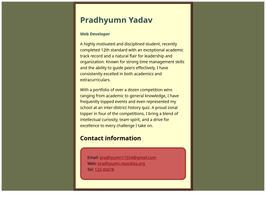 biography screenshot