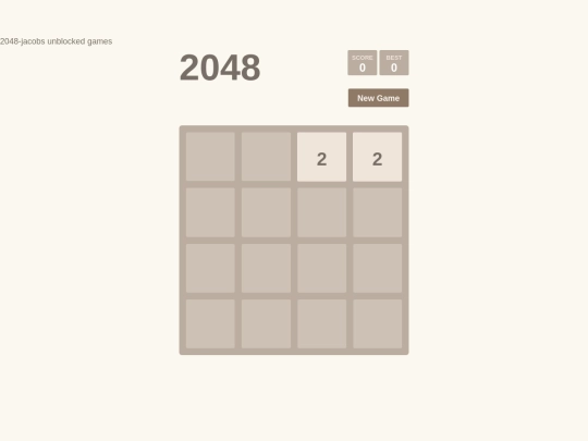 2048 screenshot