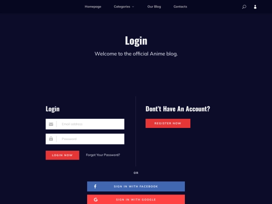 animenow/login screenshot