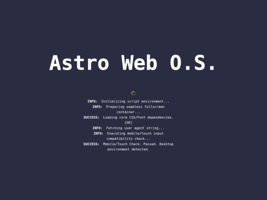 astro-os screenshot