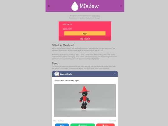 misdew/chat screenshot