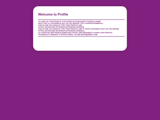 profile screenshot