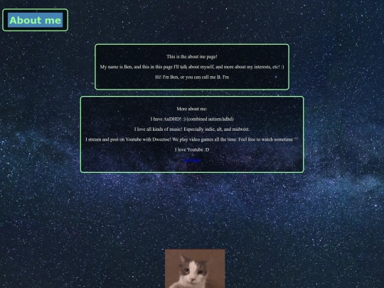 aboutme screenshot