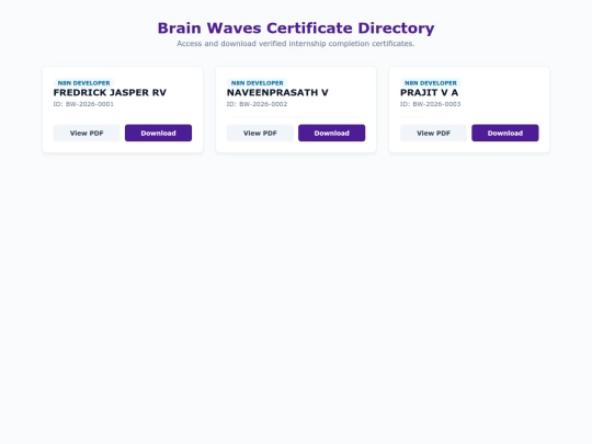 CERTIFICATE screenshot