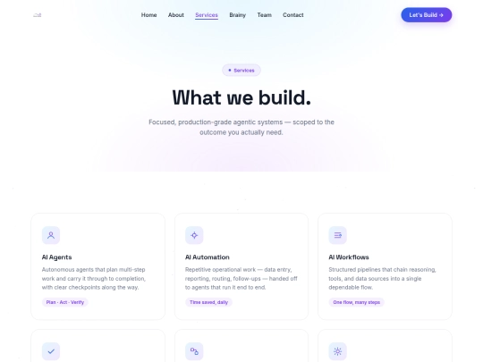 services screenshot