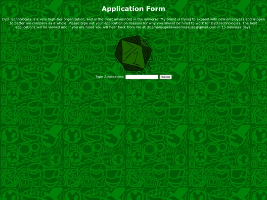 application screenshot