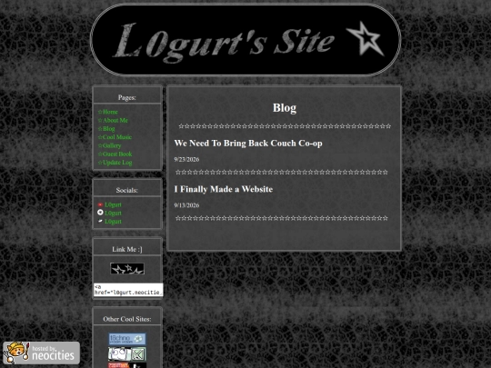 blog screenshot