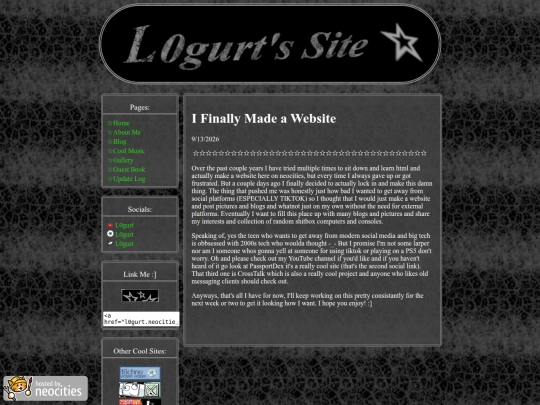 blogs/entry1 screenshot